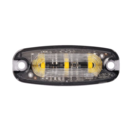 Van Master VMGLED23 12-24V R65 Low Profile 3 LED Amber Warning Light PN: VMGLED23
